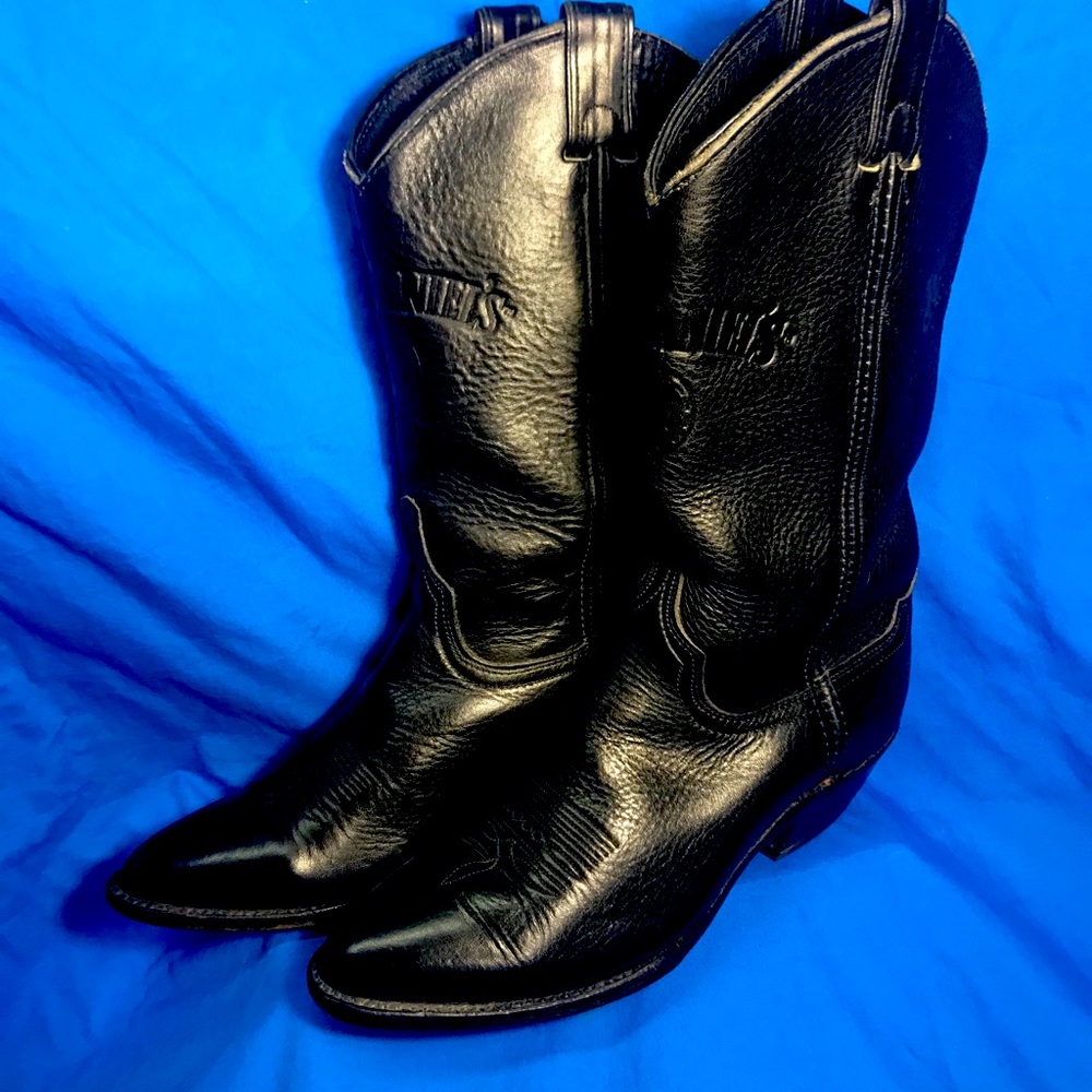 Jack Daniels cowboy boots, 7 medium, only $49.00
